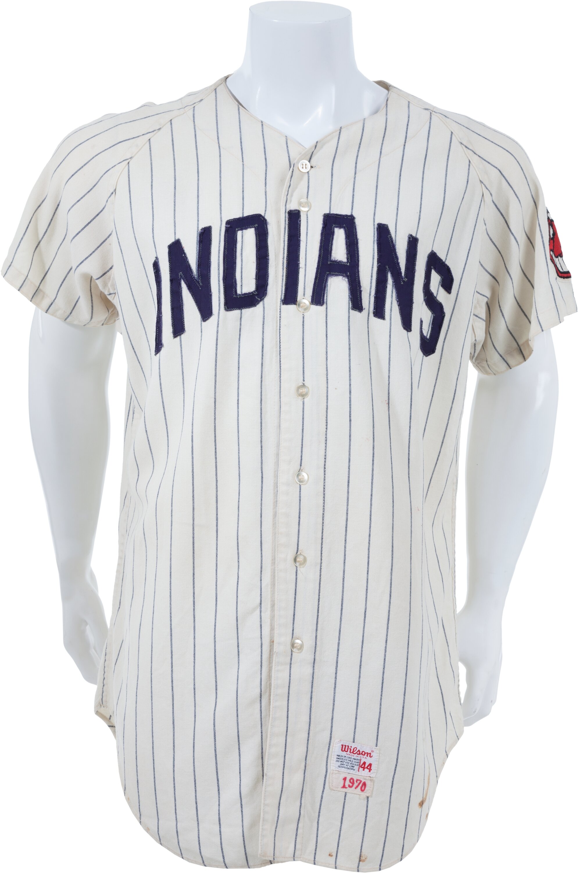 1970-71 Fred Lasher Game Worn Cleveland Indians Jersey. , Lot #82131