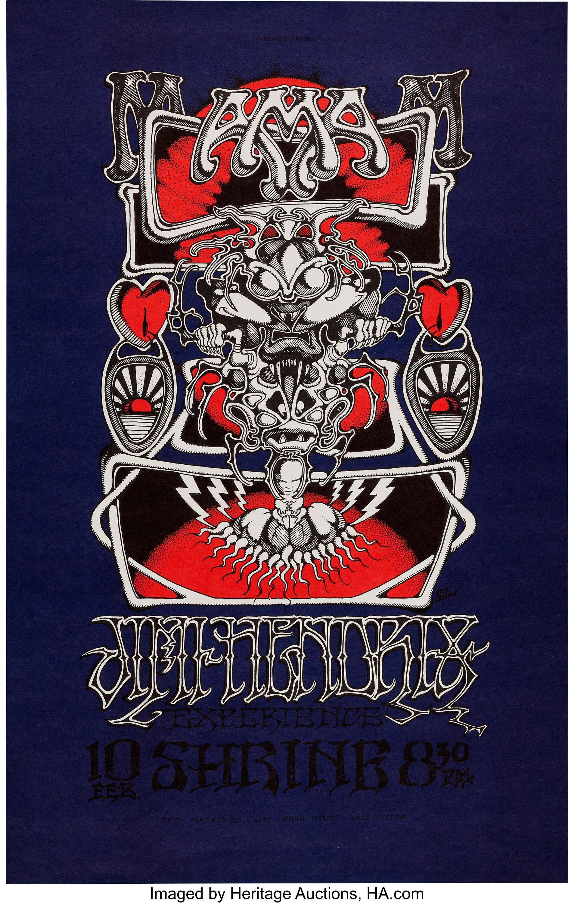 Download Jimi Hendrix Experience Shrine Auditorium Concert Poster Lot 46523 Heritage Auctions