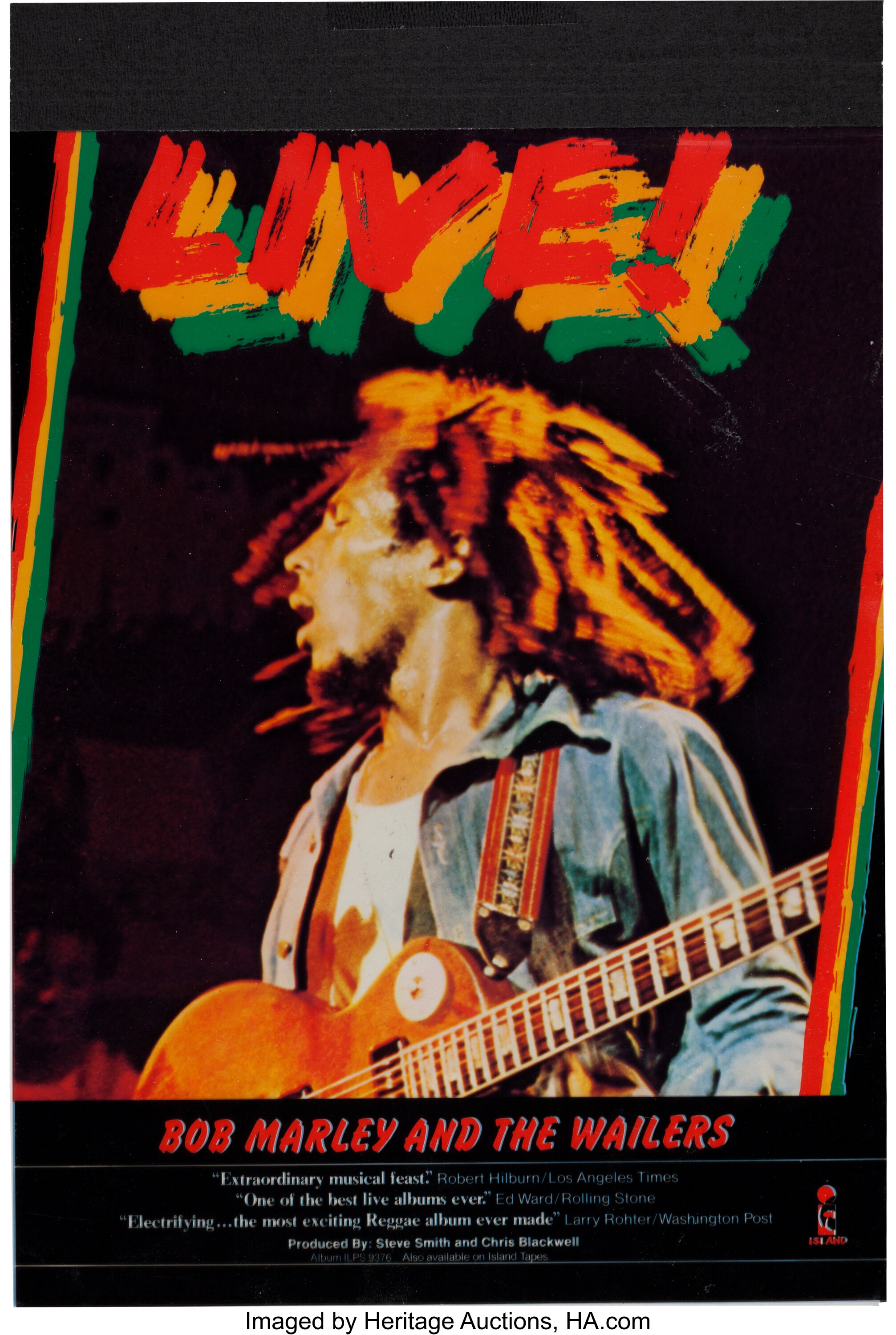 Bob Marley And The Wailers Cashbox Four Color Separation Ad Art Lot Heritage Auctions