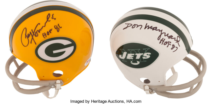 NFL Paul Hornung Signed Helmets, Collectible Paul Hornung Signed Helmets