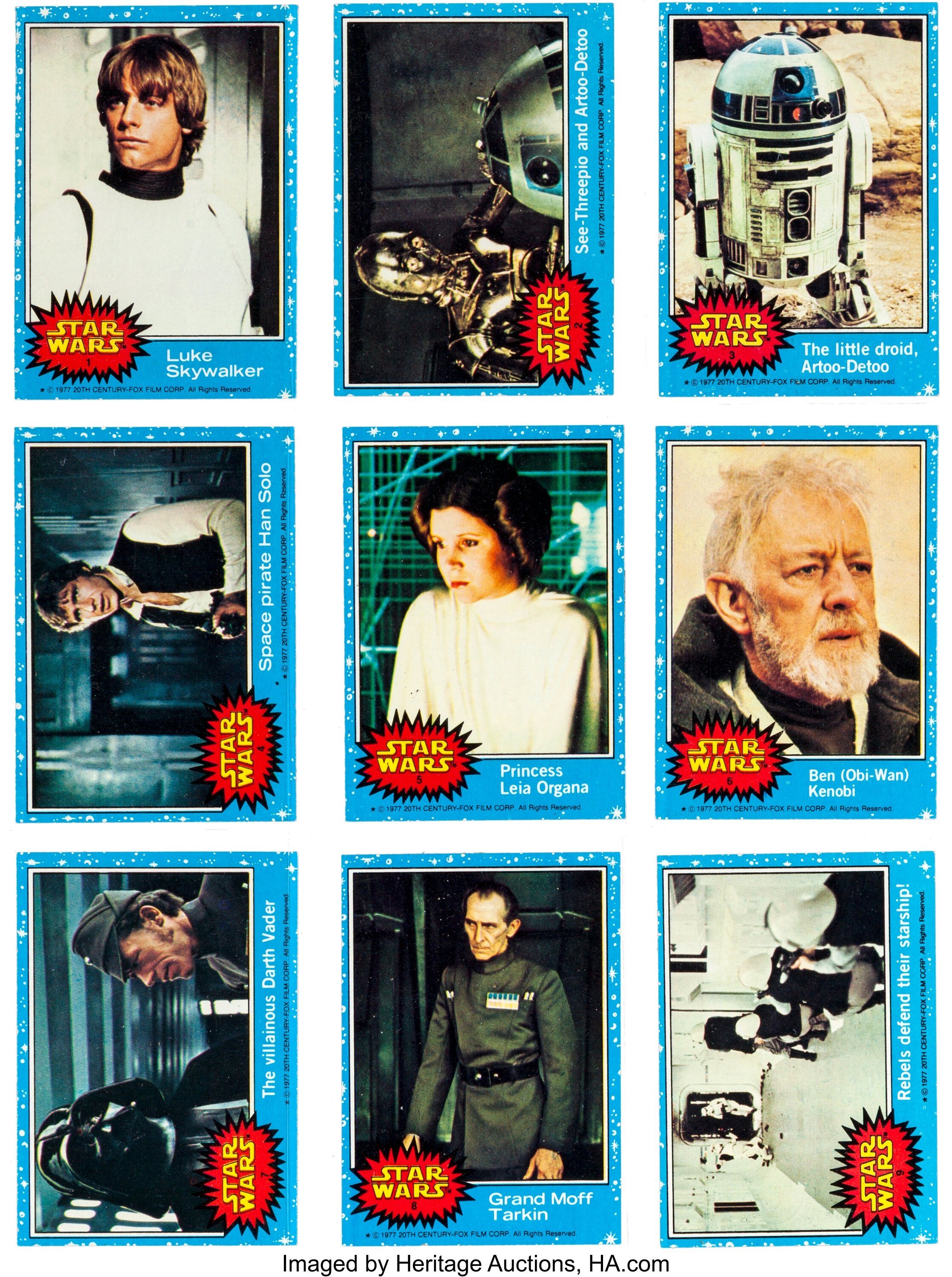 Star Wars Star Wars The Empire Strikes Back Trading Cards Binder Lot 93228 Heritage Auctions