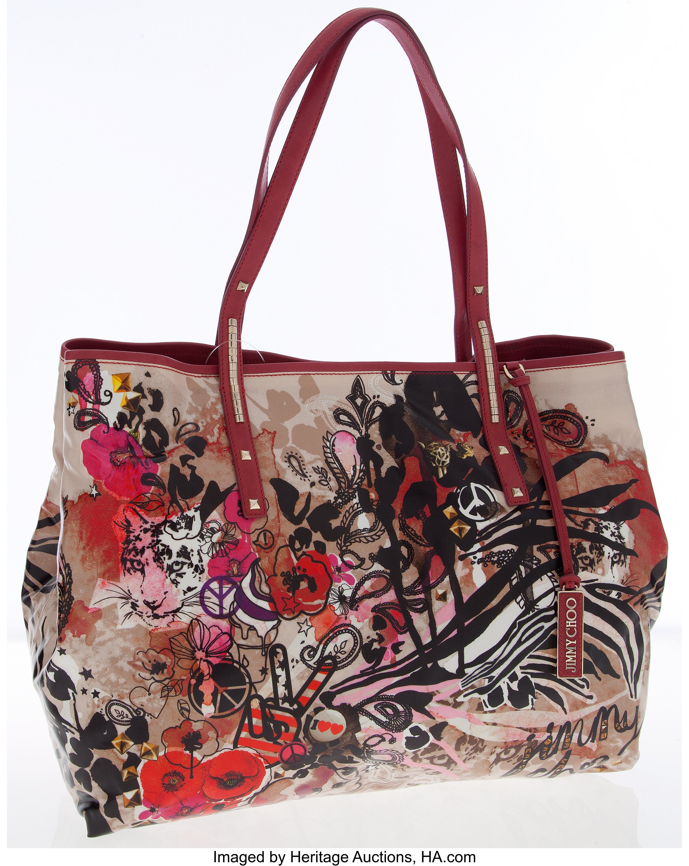 Womens Red Icon Tote Bag