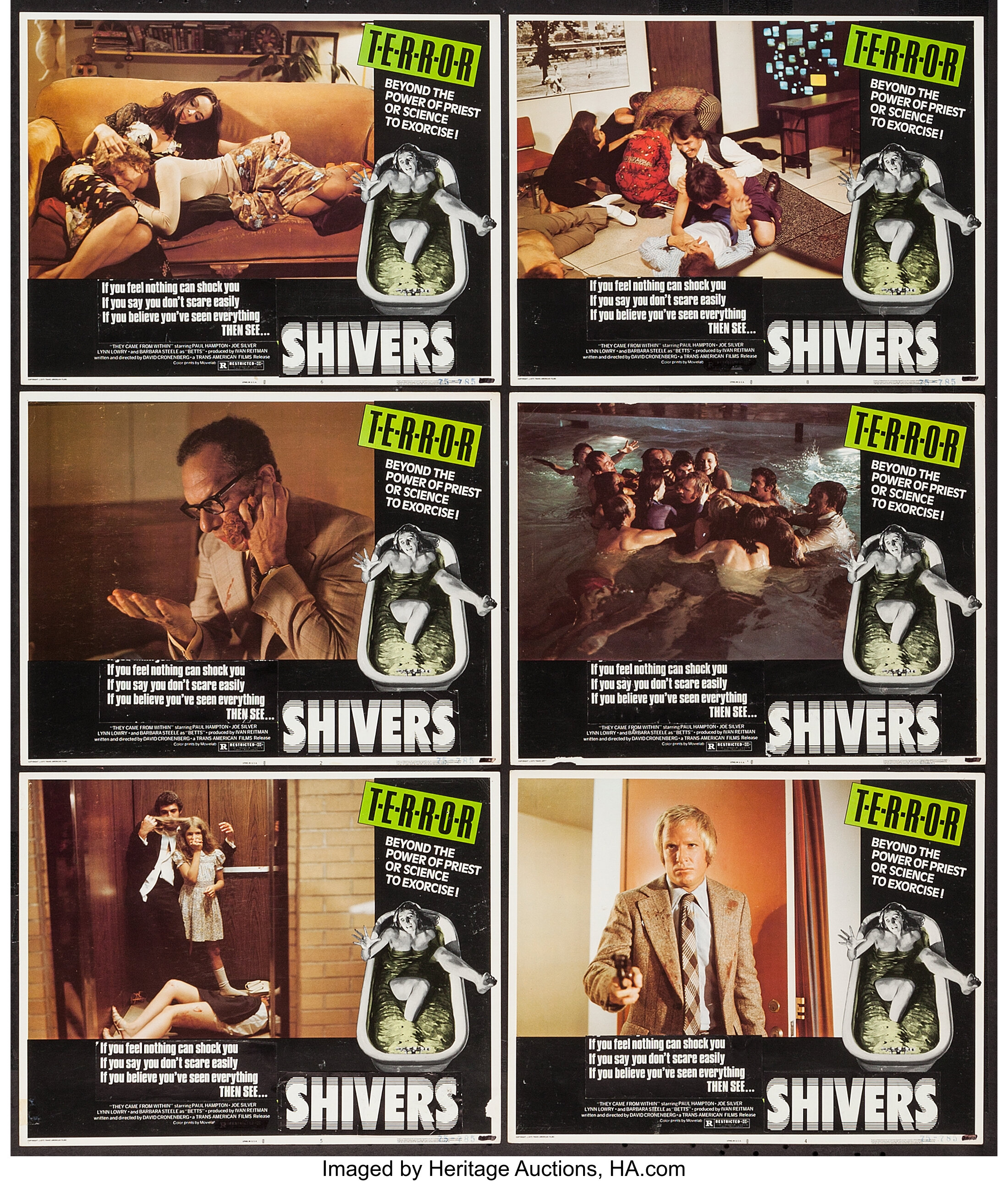 Shivers (They Came from Within) (Trans American, 1975). Lobby Cards ...
