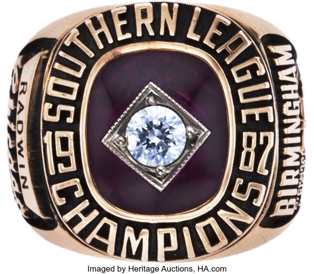 1987 BIRMINGHAM BARONS CHICAGO WHITE SOX SOUTHERN LEAGUE CHAMPIONSHIP RING  - Buy and Sell Championship Rings