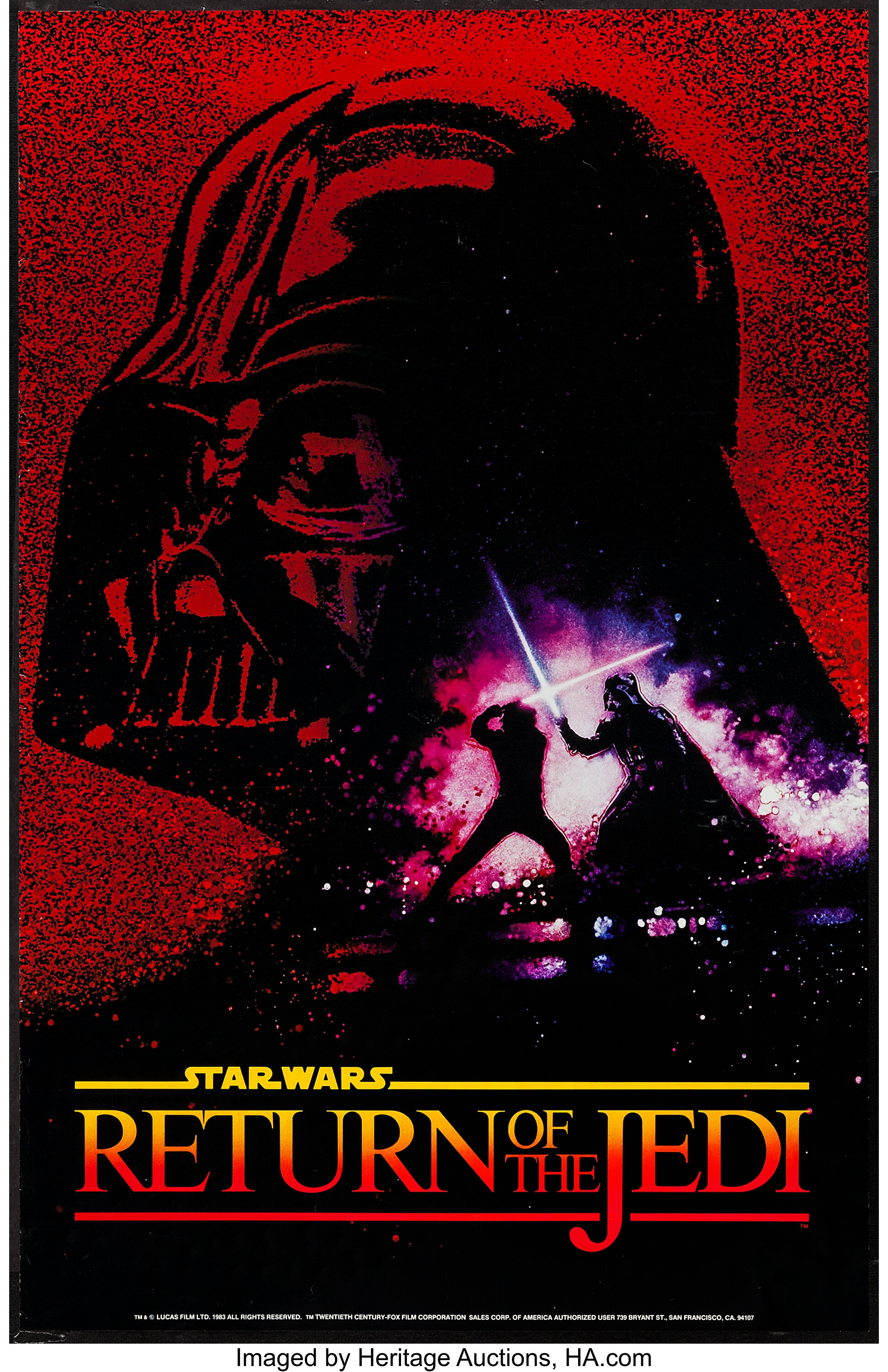 return of the jedi poster 1983