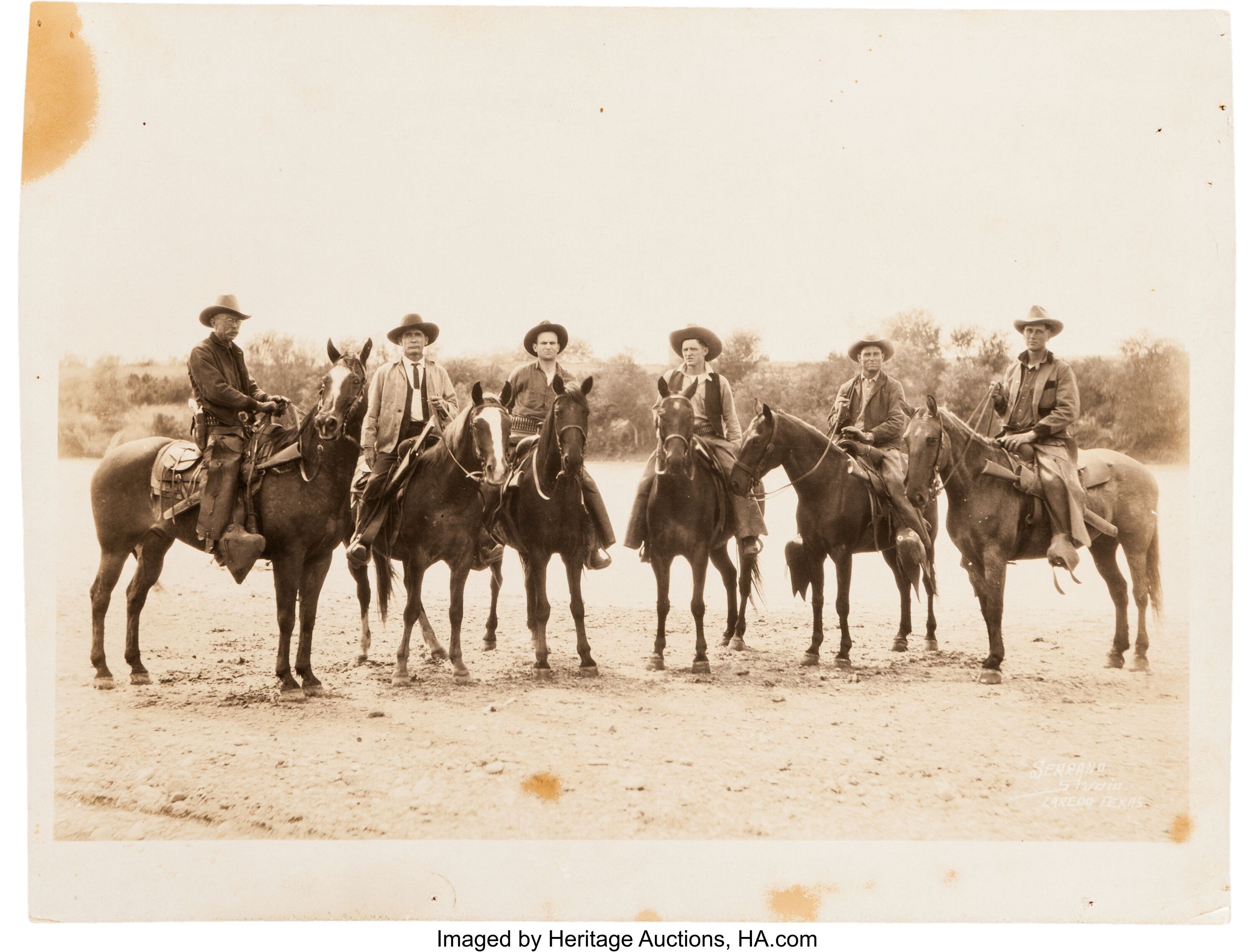 Capt. W. L. Wright and three of his men of Company D, Texas