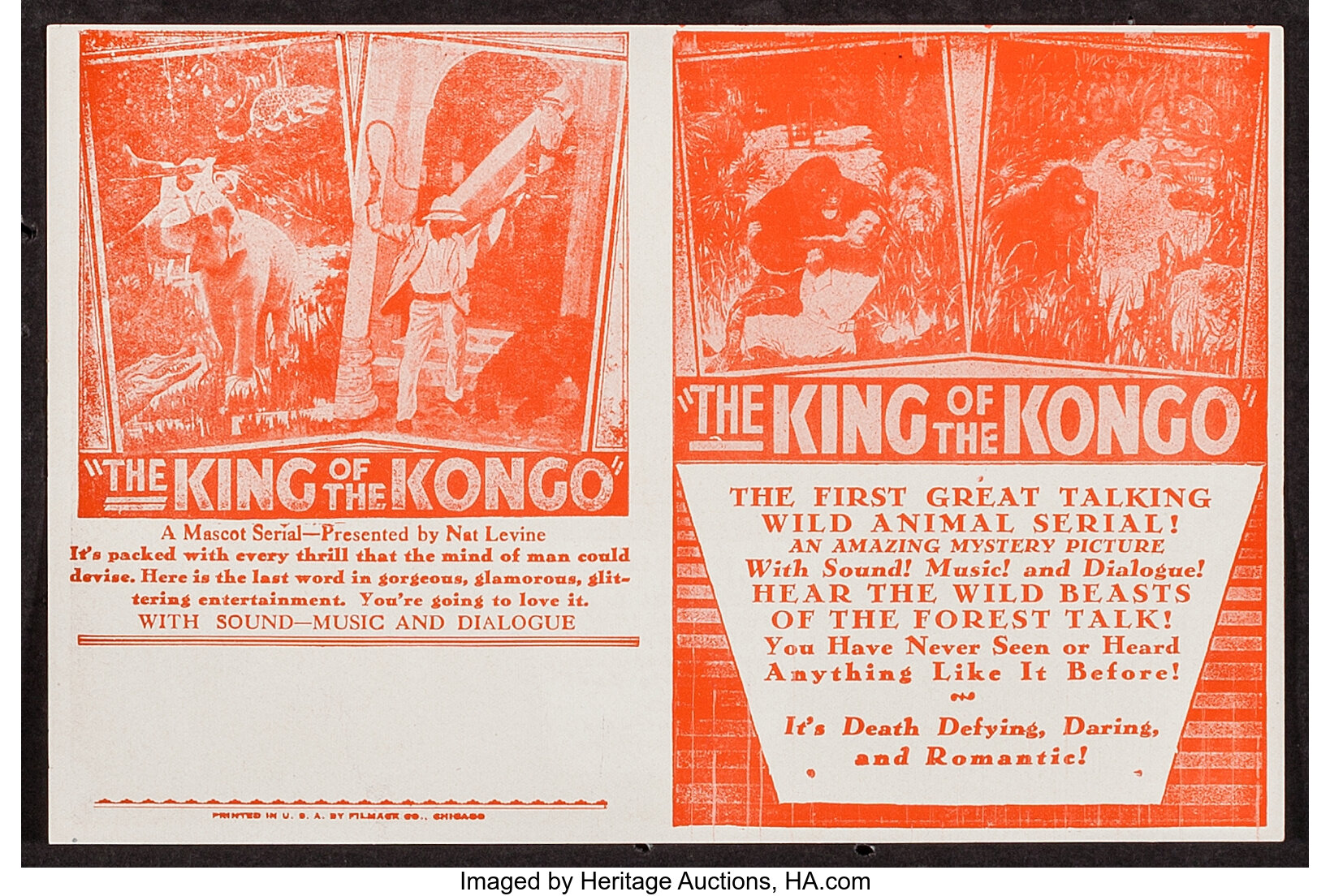 The King of the Kongo (Mascot, 1929). Heralds (50) (6.25