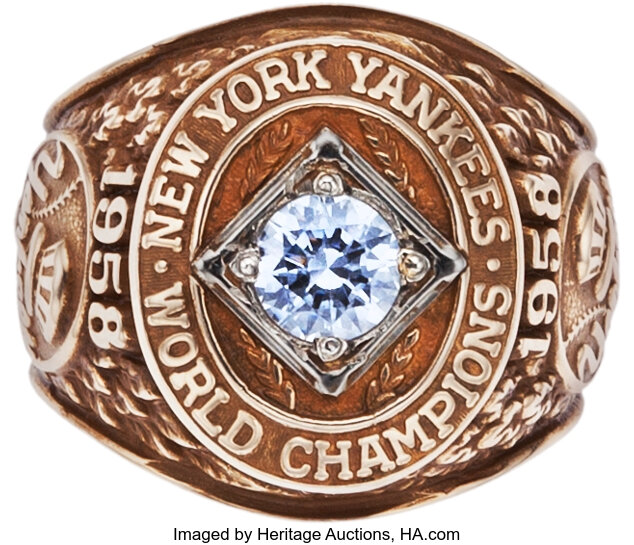 1958 New York Yankees World Series Championship Ring - www