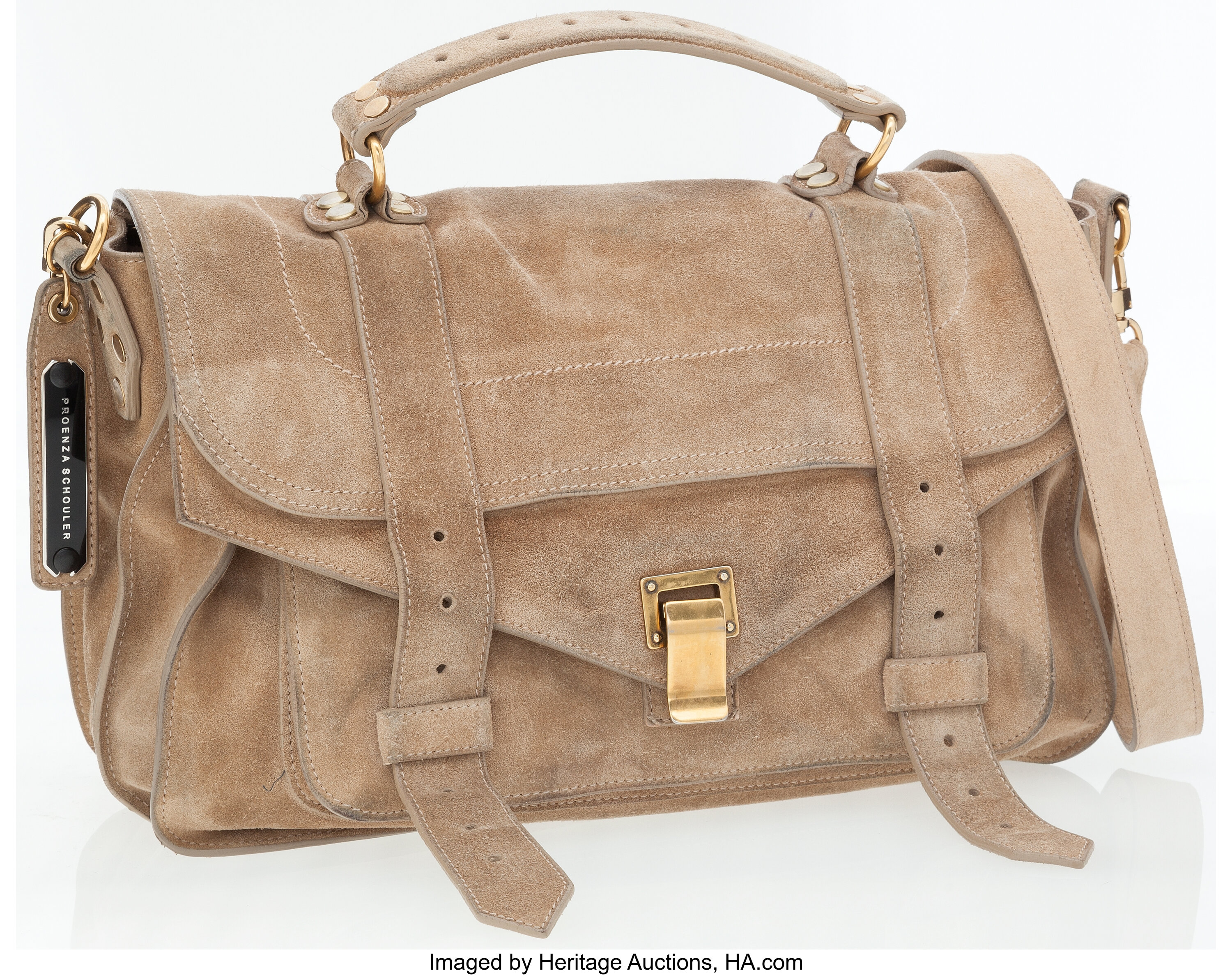 Sold at Auction: Proenza Schouler PS1 Tiny Suede Satchel