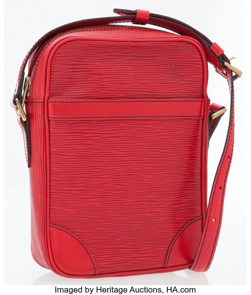Louis Vuitton Castillan Red Epi Leather Danube Crossbody Bag