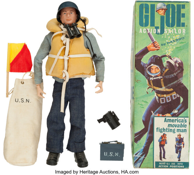 GI Joe Action Sailor with Box (Hasbro, 1964).... Memorabilia | Lot