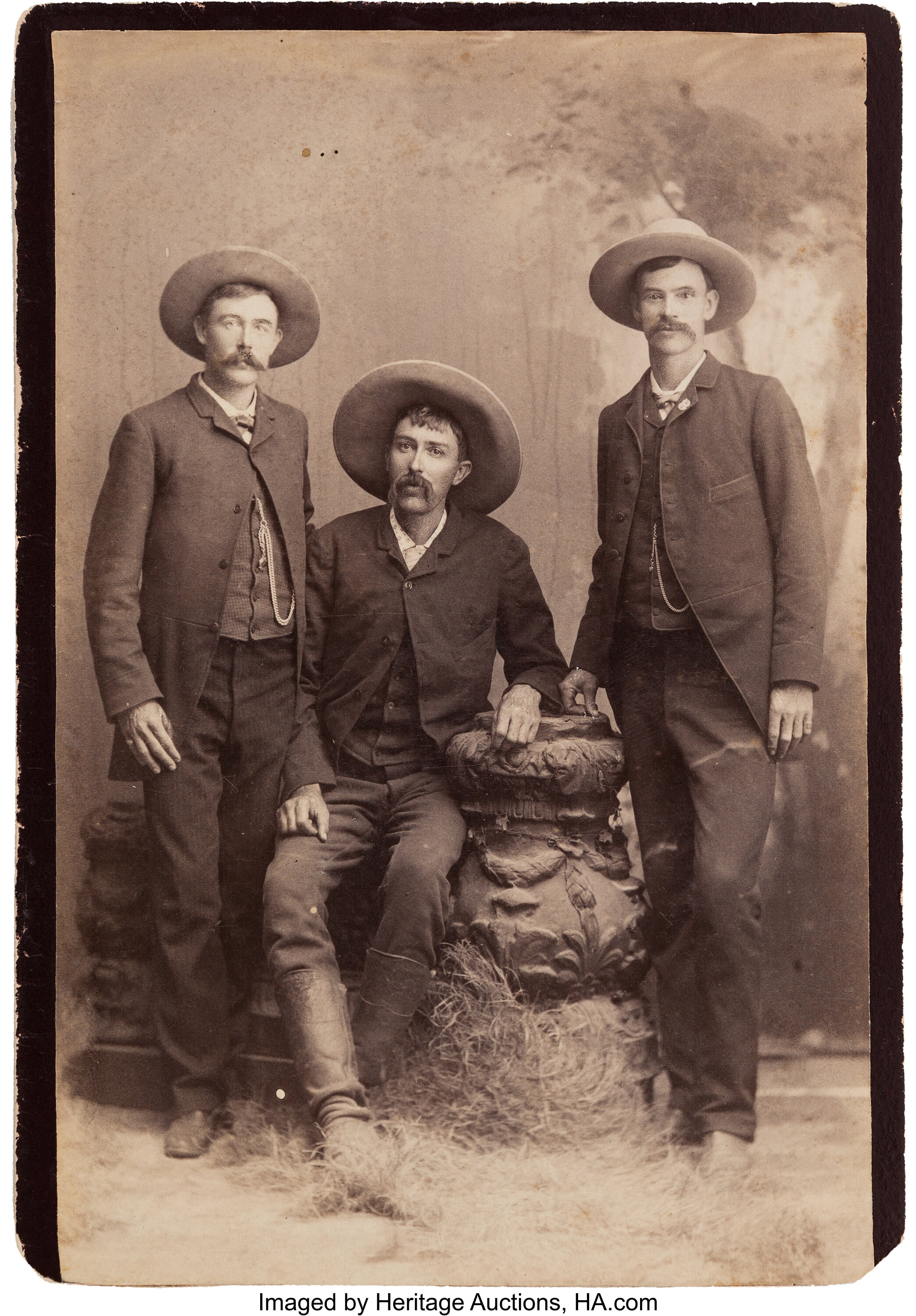 Two Cabinet Cards of Texas Rangers — Old West Events