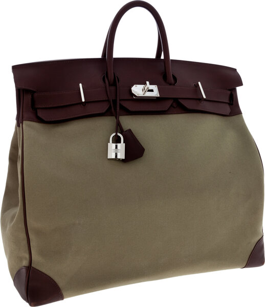 Hermès Birkin HAC 40 Chocolate /Luxury Travel bag / Hermès bag for men –  Iconics Preloved Luxury
