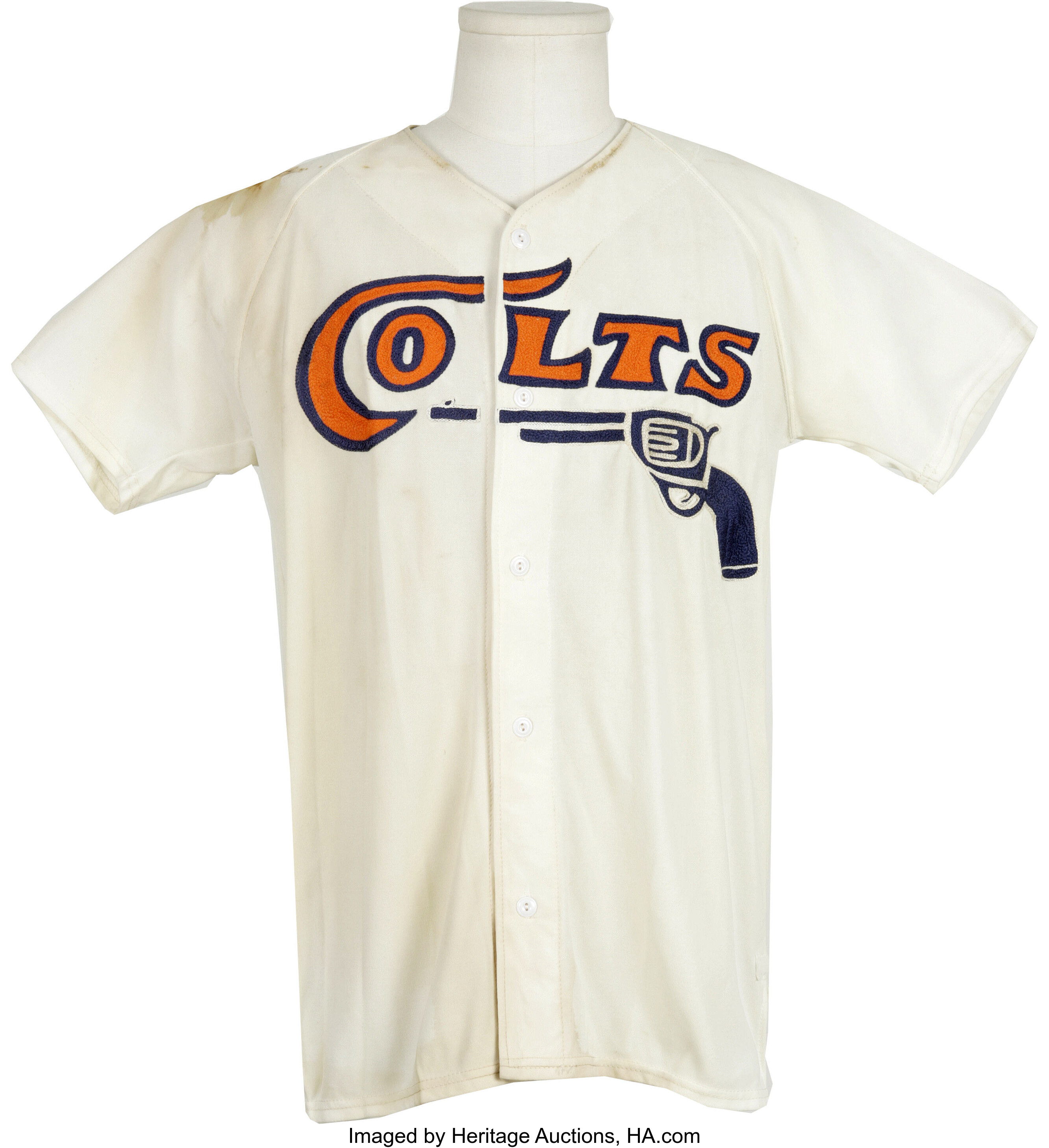 1962-64 Houston Colt .45's Game Worn Jersey. Fantastic vintage, Lot #64125