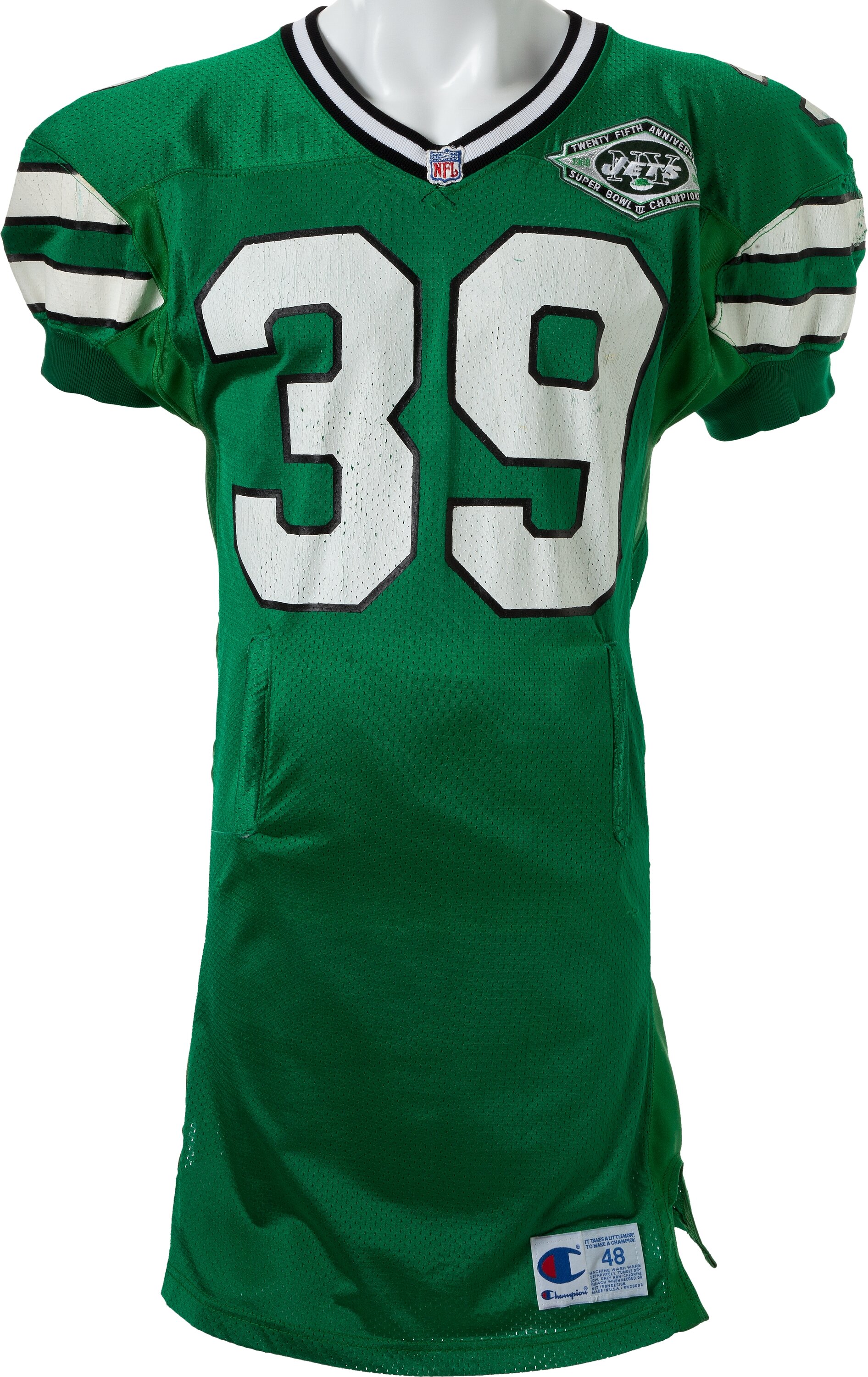 1993 Johnny Johnson Game Worn New York Jets Jersey. Football, Lot  #42139