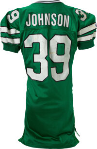 1993 Johnny Johnson Game Worn New York Jets Jersey. Football, Lot  #42139