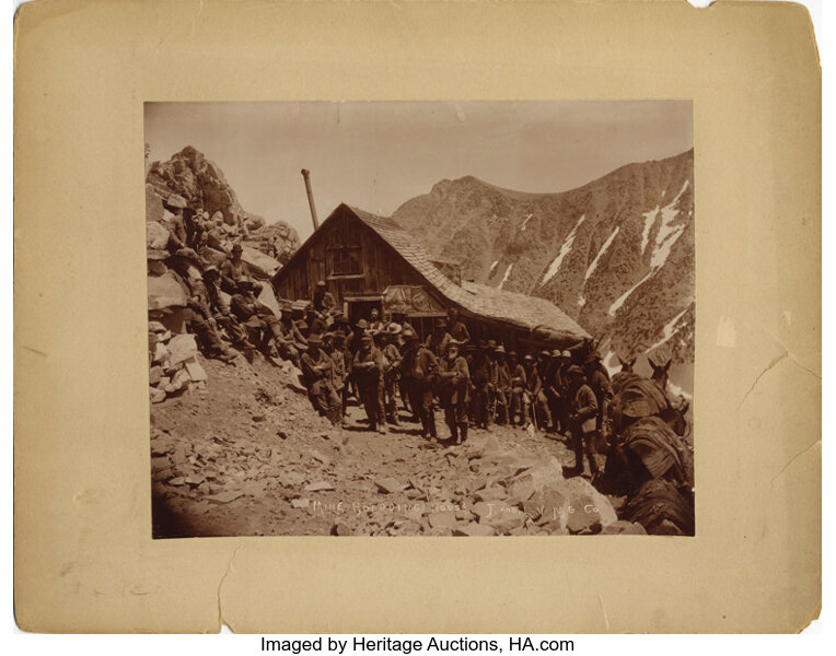 Photography:Cabinet Photos, CARSON CITY, NEVADA MINE BOARDING HOUSE - LARGE FORMAT IMPERIAL
CARD - ca. 1890. This is an impressive photograph measuring ...
(Total: 1 Item)