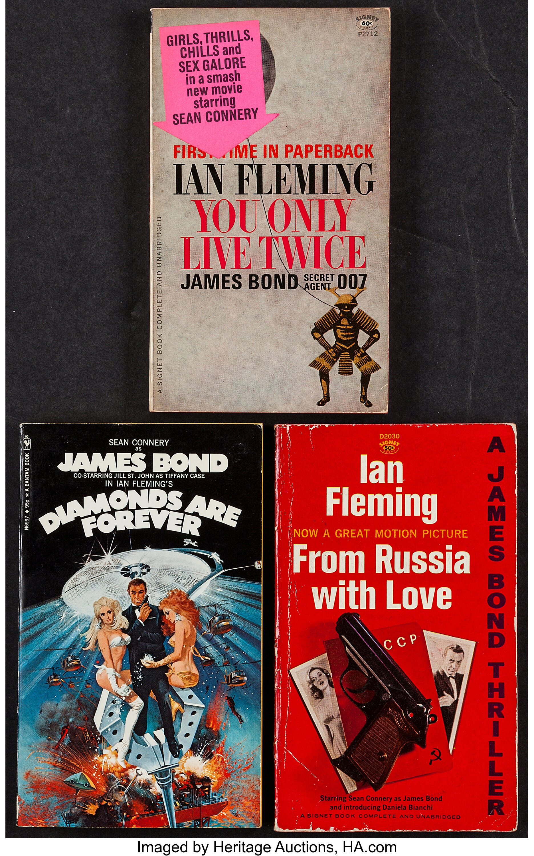 James Bond Lot Signet 1960s 1970s Paperback Books 3 4 25 X Lot Heritage Auctions