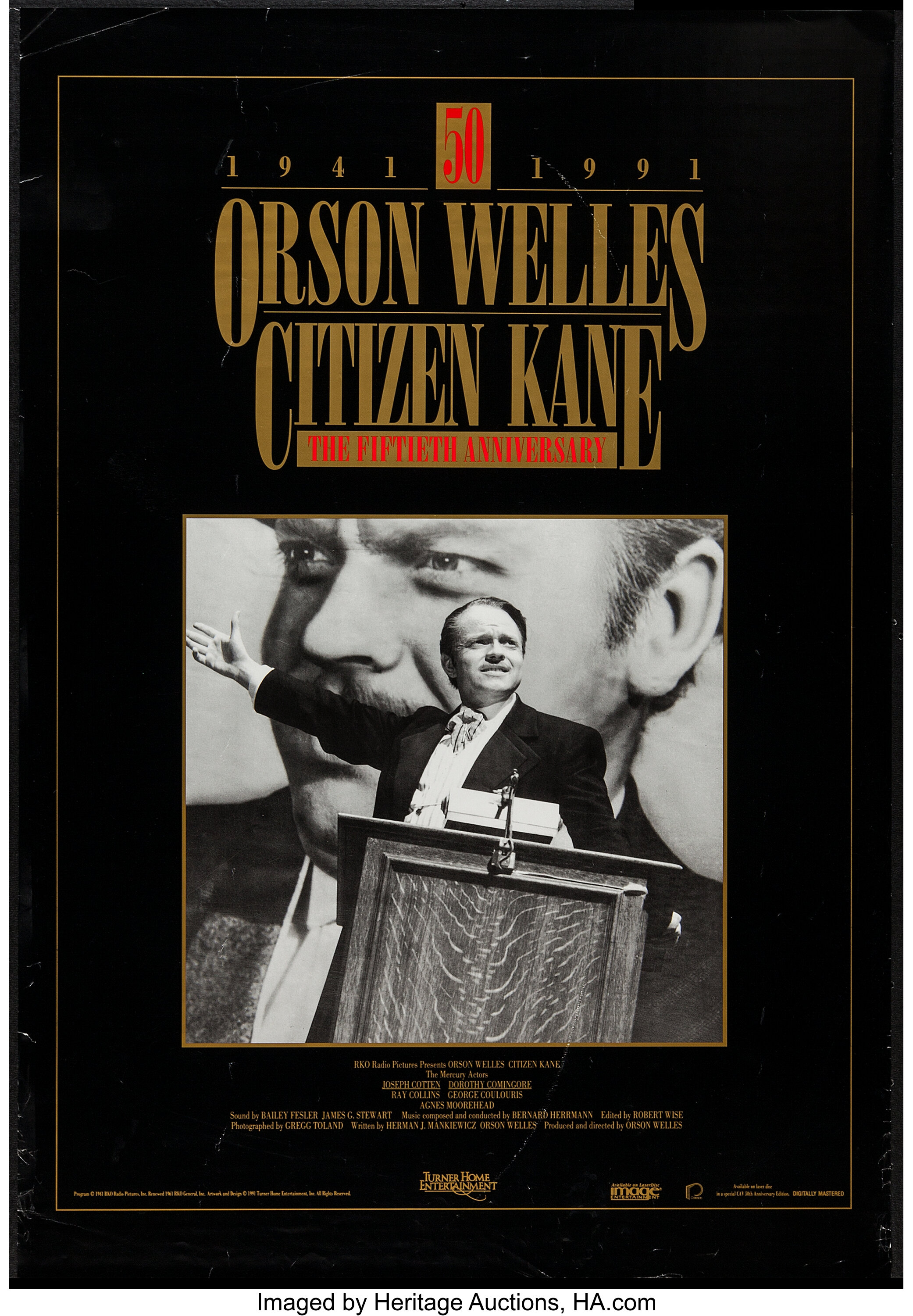 Citizen Kane and Other Lot (Turner, R-1991). One Sheet (27