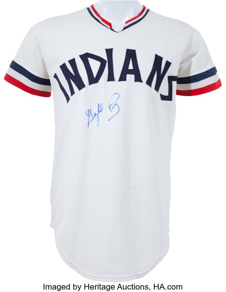 Gaylord Perry 1975 Cleveland Indians Cooperstown Home Throwback MLB  Baseball Jersey