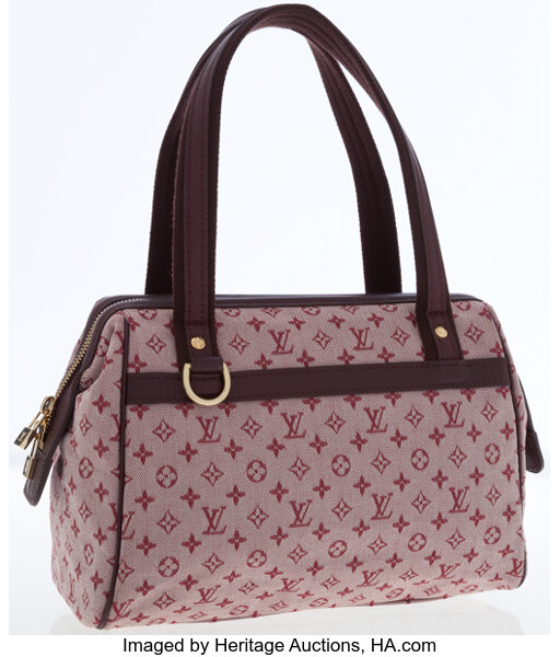 Louis Vuitton Red Mini Monogram Idylle Josephine Bag.  Luxury, Lot  #78045