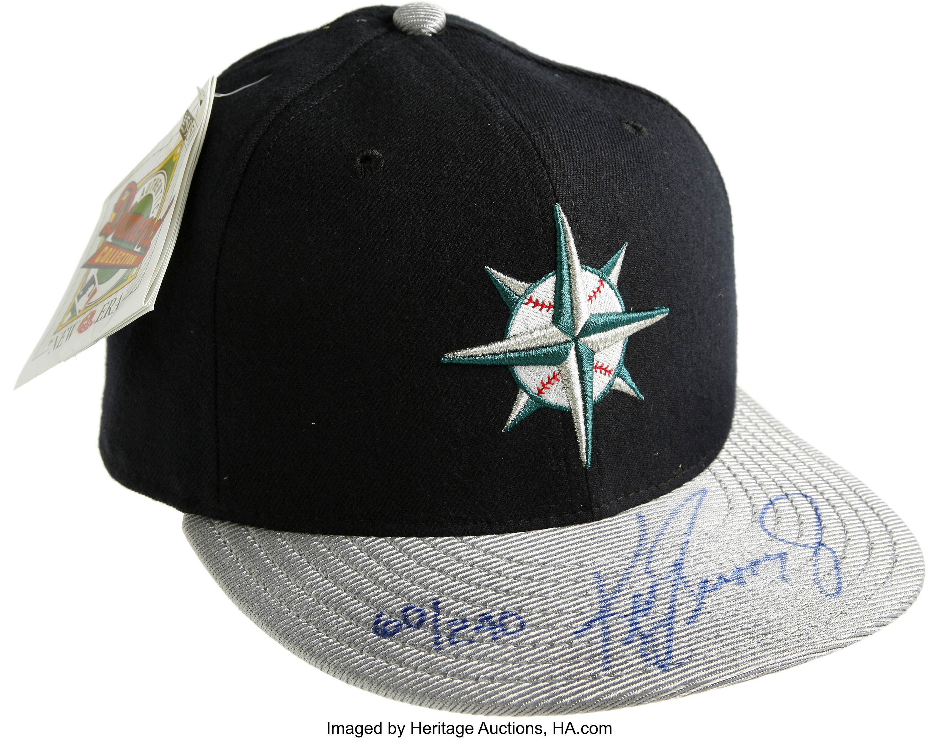 Ken Griffey Jr Autographed Seattle Mariners Baseball Cap Hat - UDA