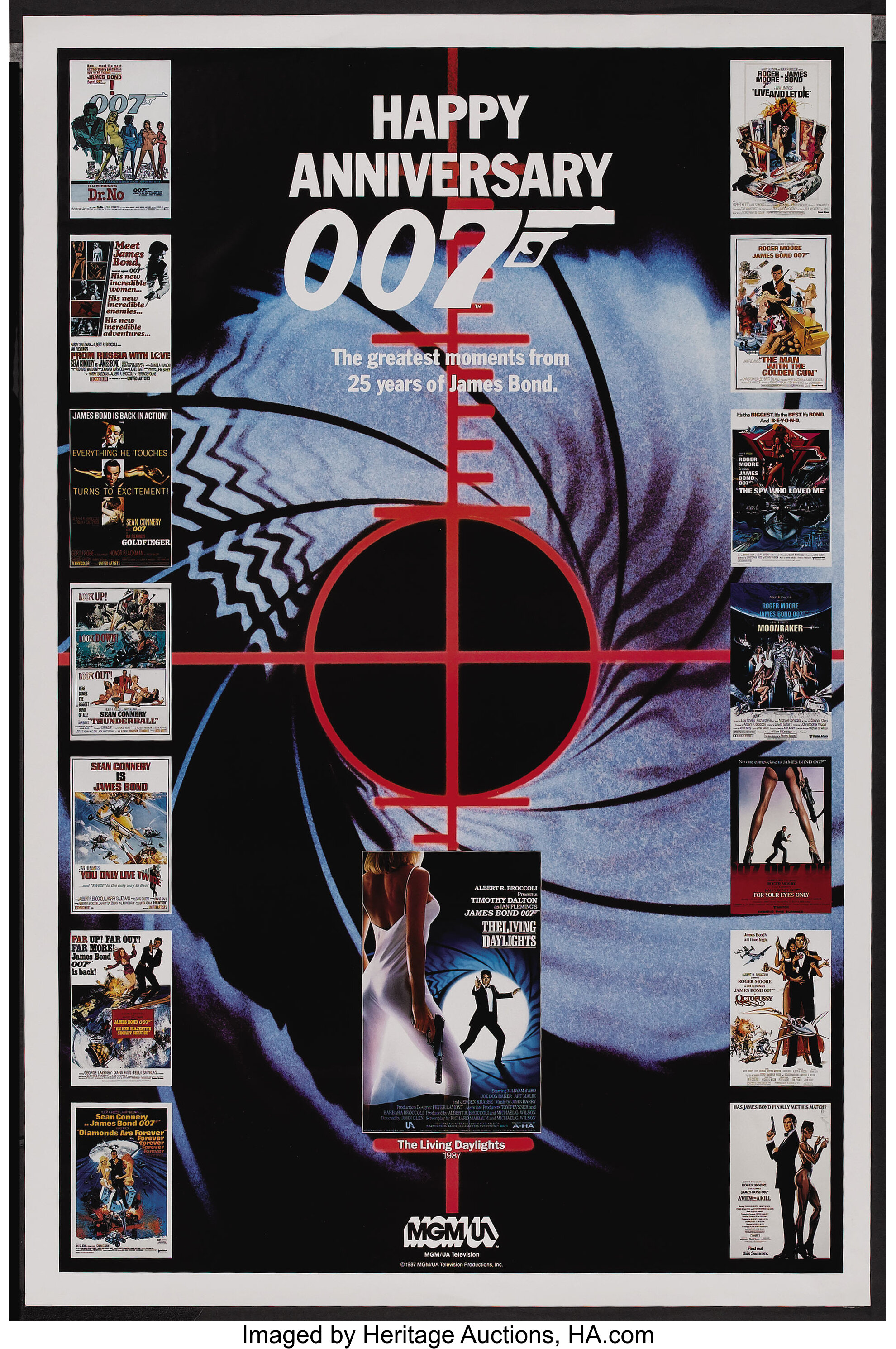 Happy Anniversary 007 25 Years Of James Bond Mgm Ua 1987 Abc Lot Heritage Auctions