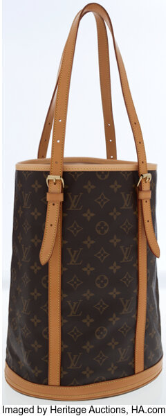 LOUIS VUITTON Bucket GM Monogram Canvas Shoulder Bag Brown