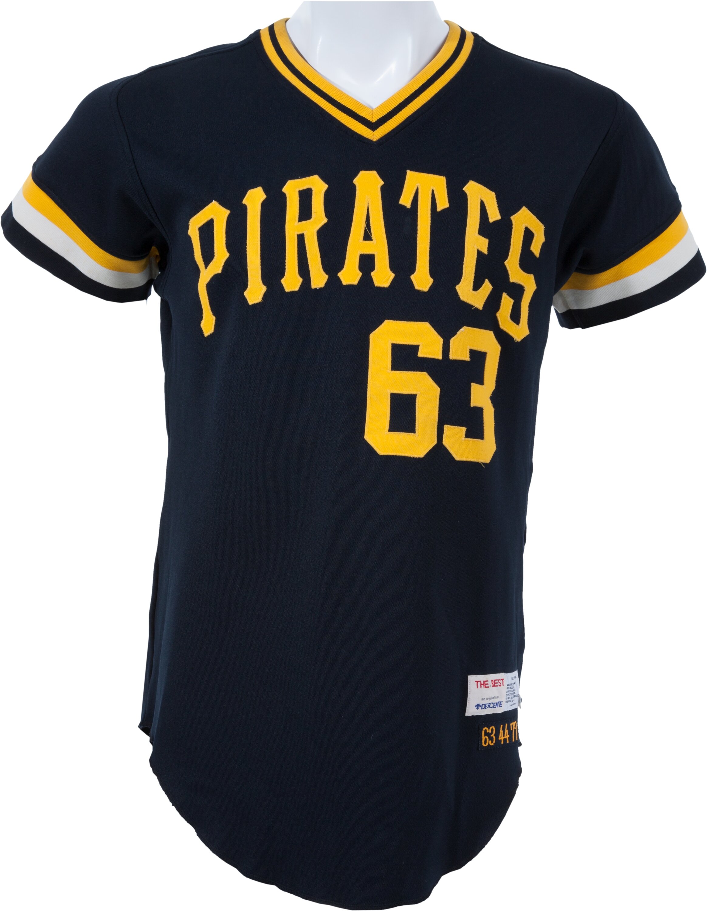 pirates game worn jersey