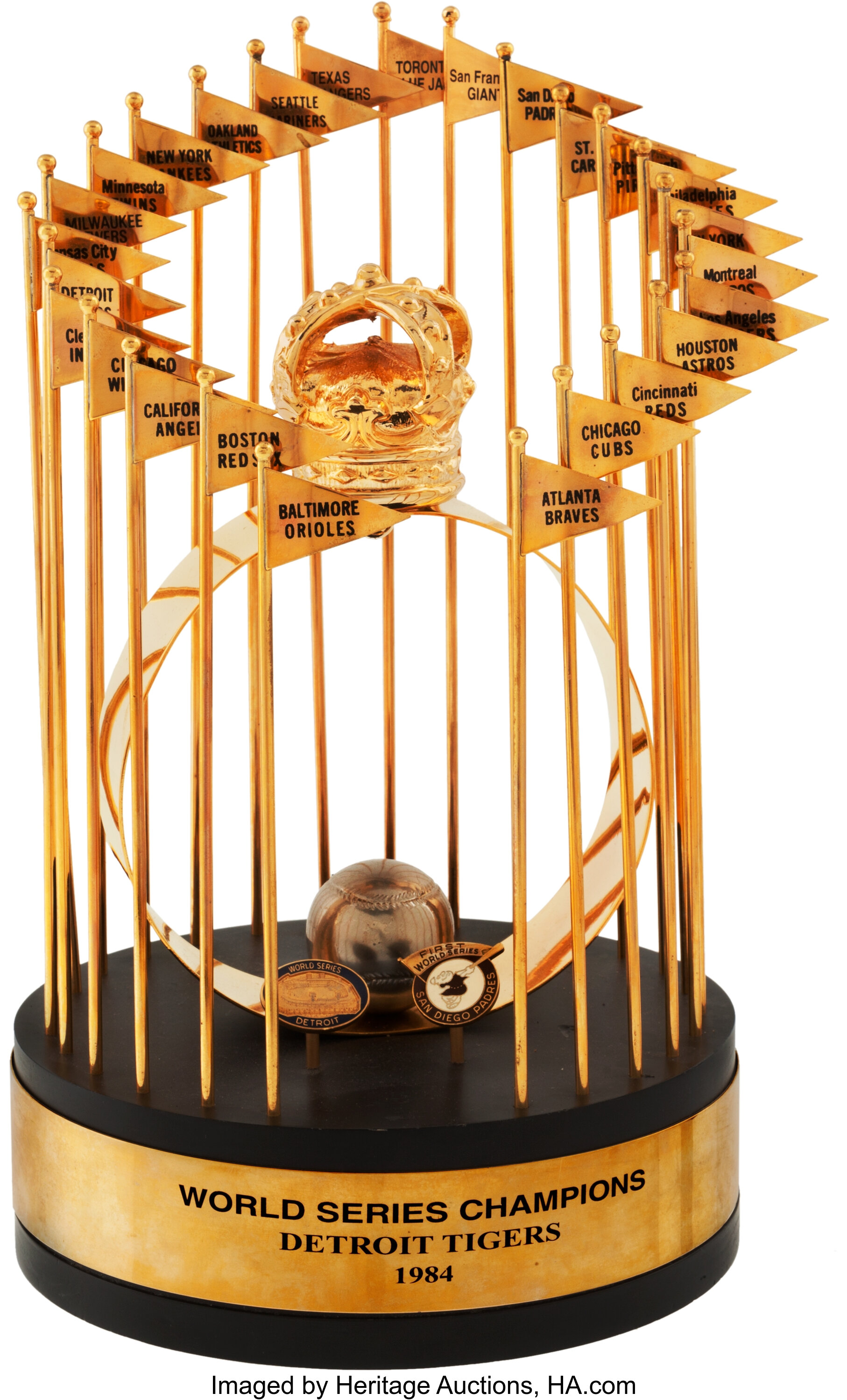 1984 Detroit Tigers World Series Championship Trophy Presented to, Lot  #82061