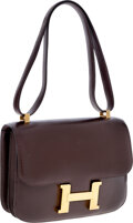 Hermes Chocolate Brown Leather 32CM Plume Bag – Michael's