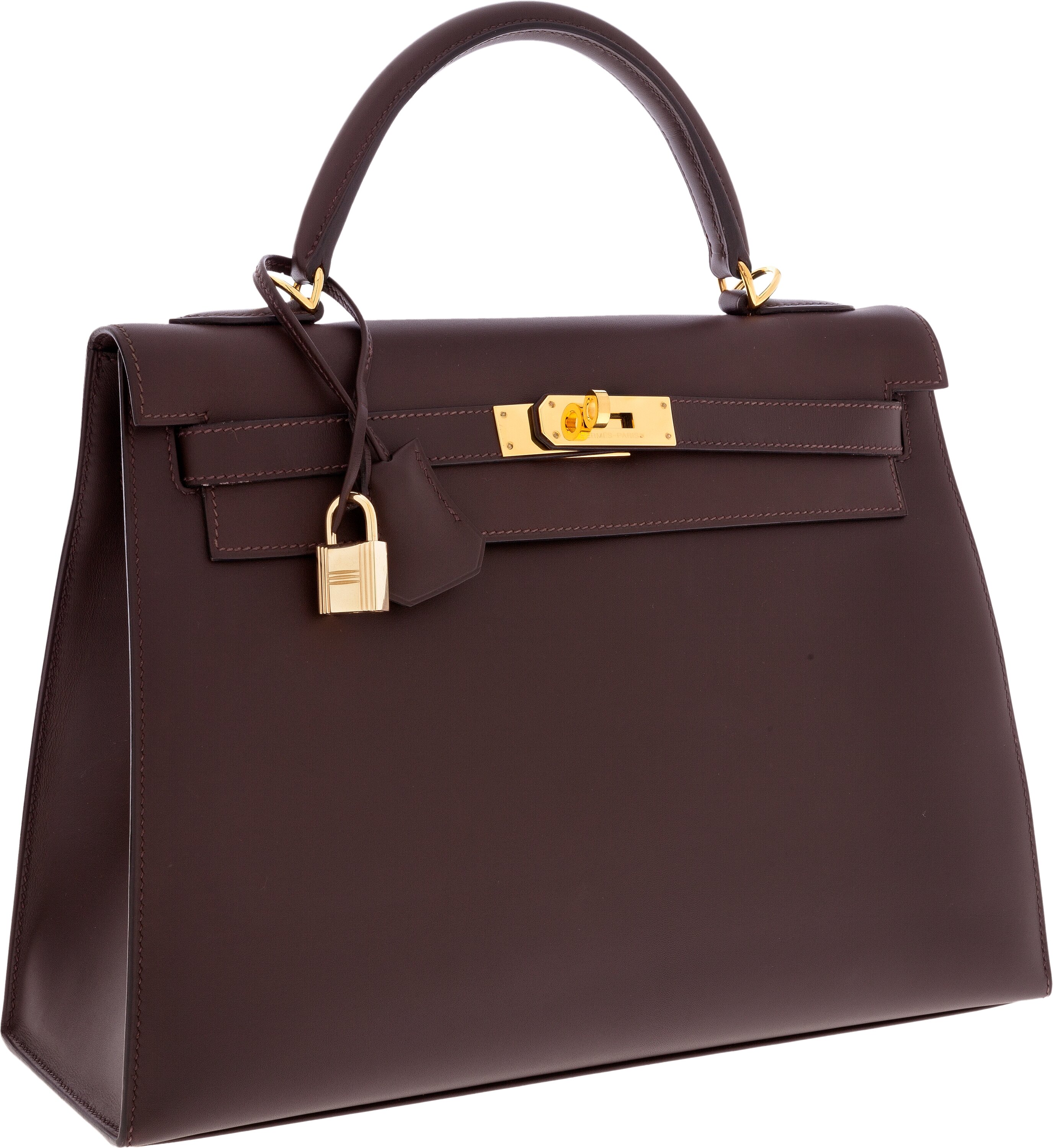 Hermes Lichen Tadelakt Leather Gold Hardware Kelly Sellier 32 Bag