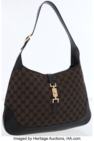 GUCCI GG Monogram Piston Tote Bag Black 110291