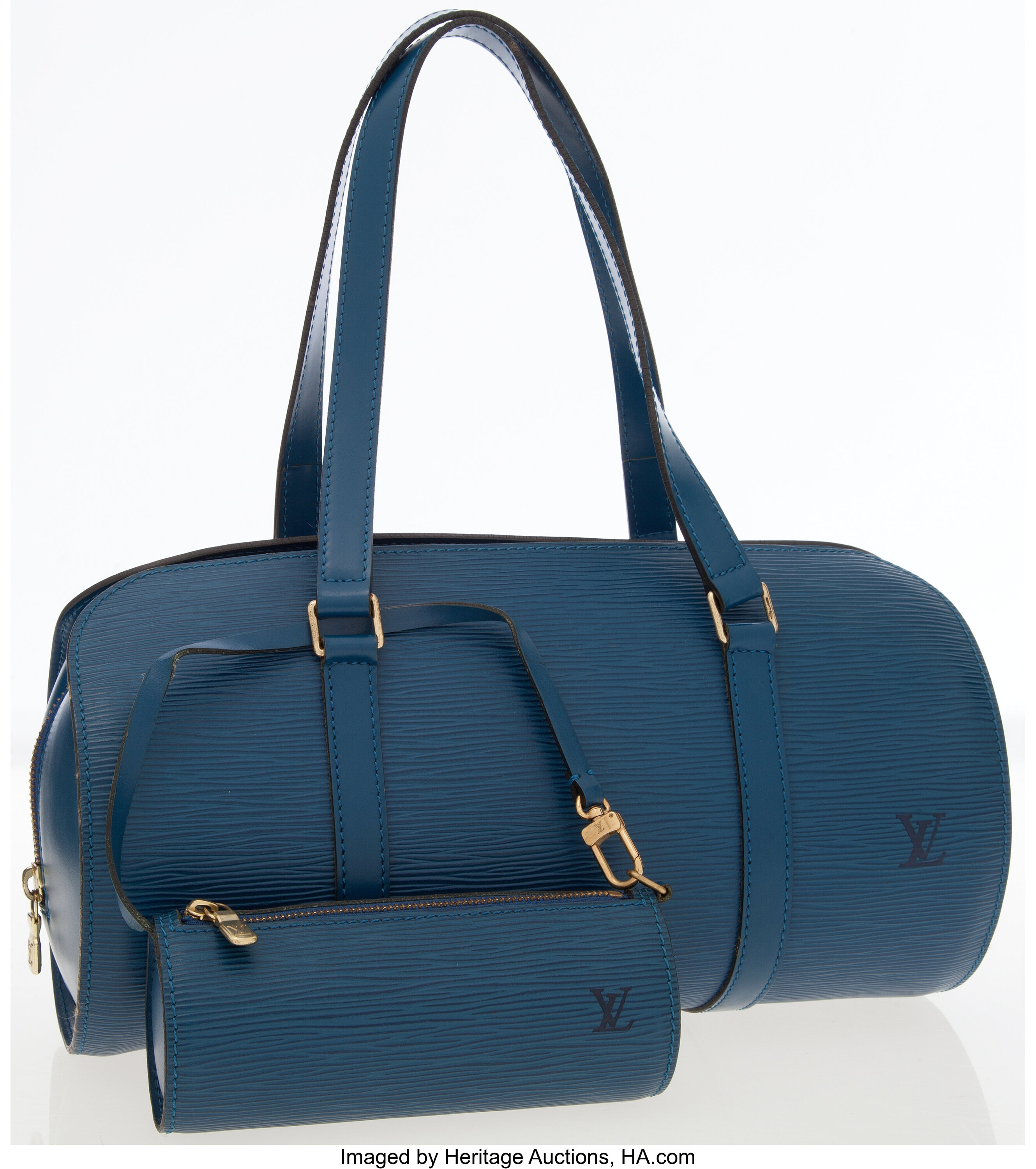 Louis Vuitton, Louis Vuitton Blue Epi leather Shoulder Pochette Bag