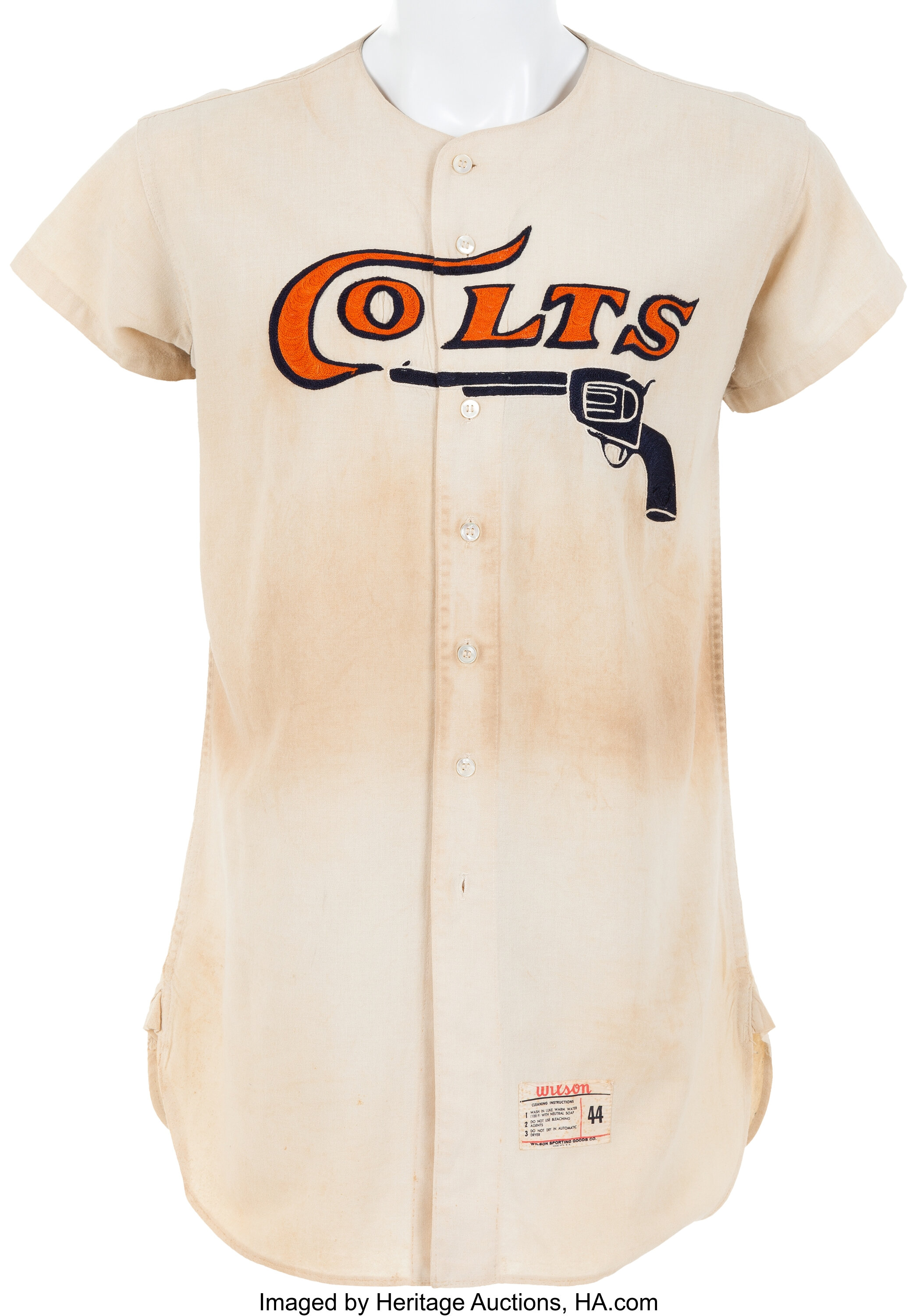 1962-64 Houston Colt .45's Game Worn Jersey. Fantastic vintage, Lot #64125