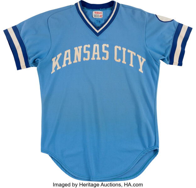 1978 Frank White Game Worn Kansas City Royals Jersey.  Baseball