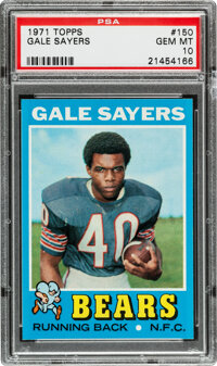 Lot - 1971 Topps #150 Gale Sayers Chicago Bears Football Card