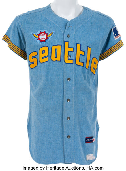 1969 Seattle Pilots Game Worn Jersey. While the Seattle Mariners