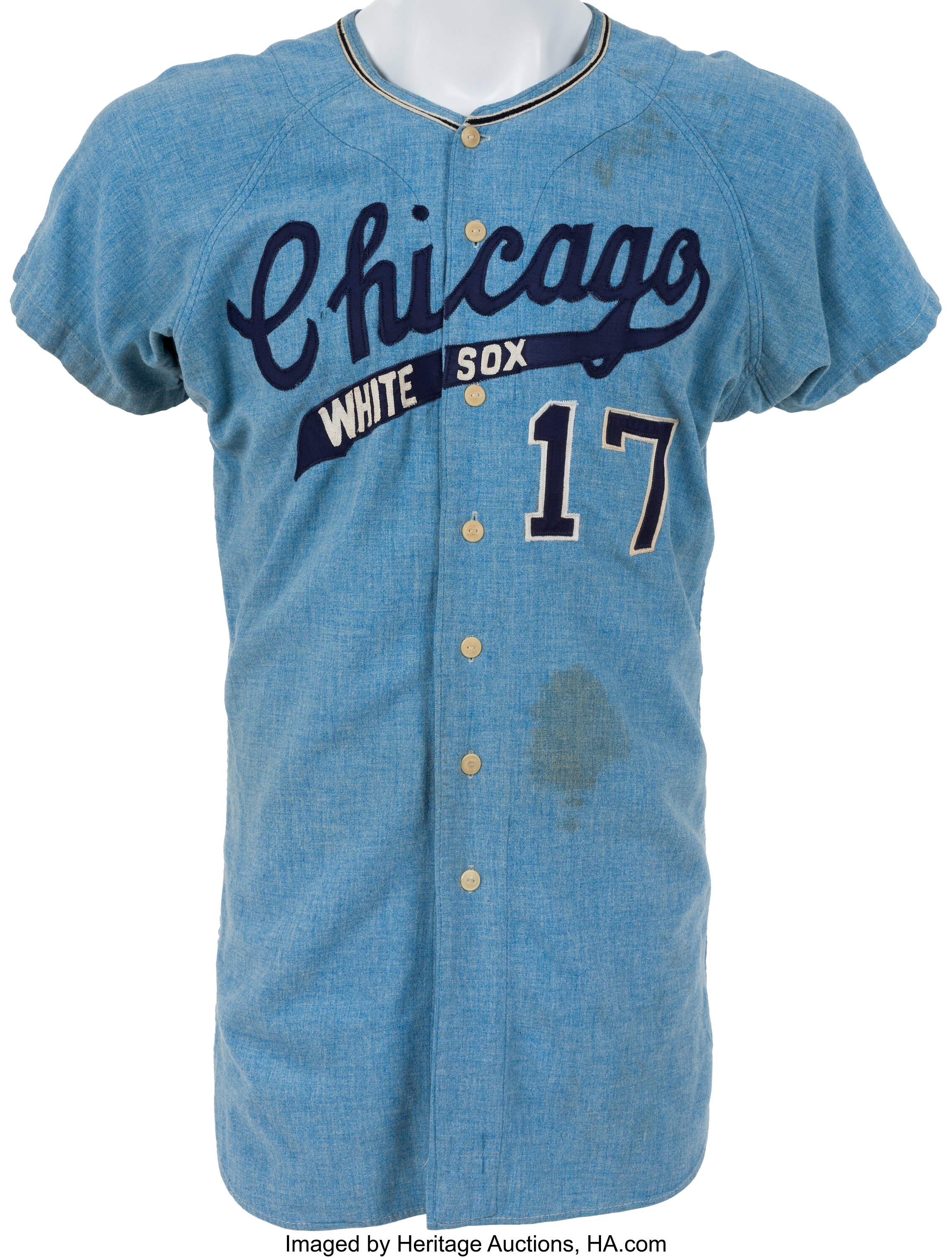 1967 Ken Berry Game Worn Chicago White Sox Jersey. Baseball