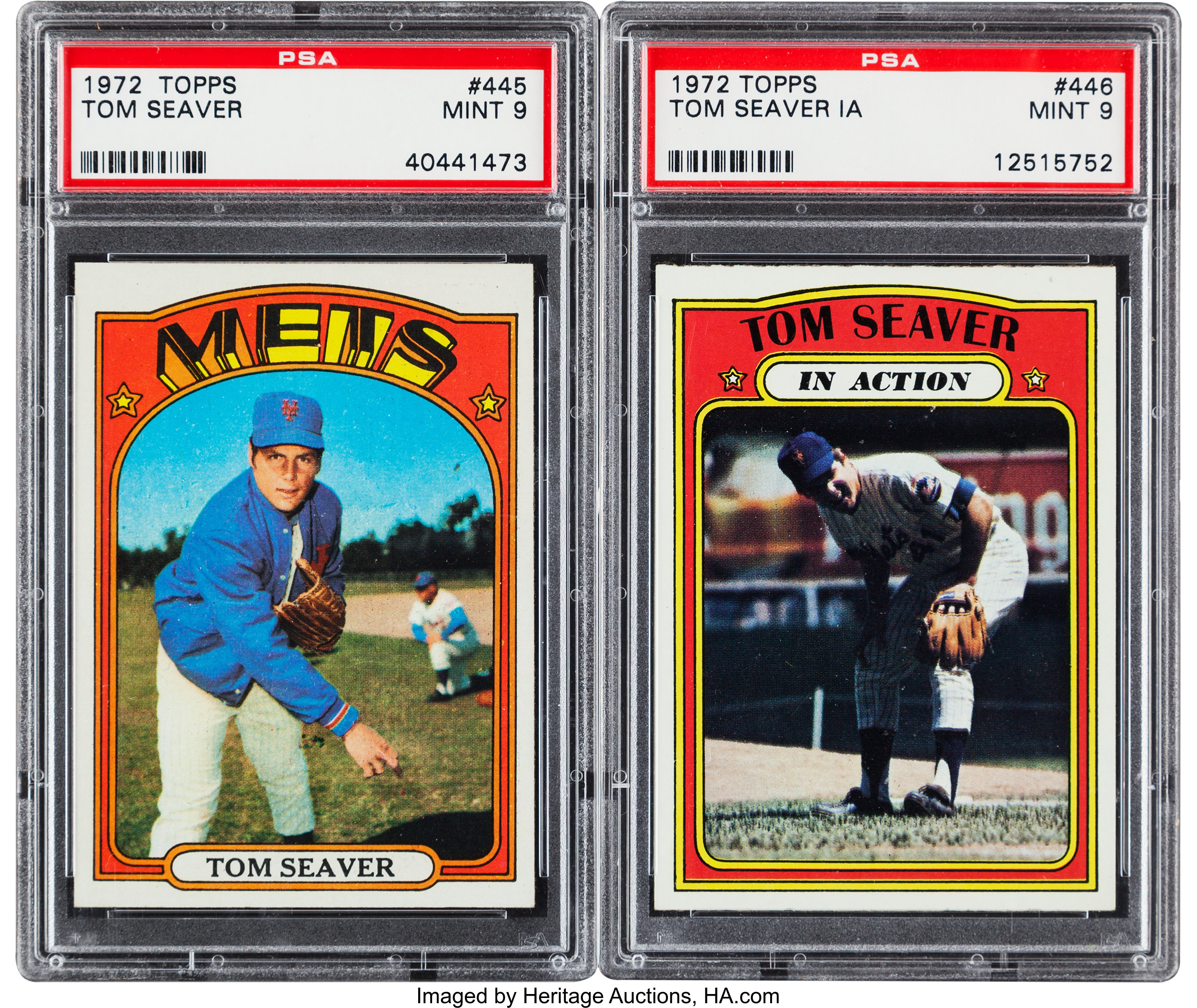 1972 #446 Topps Tom Seaver In Action Baseball Card