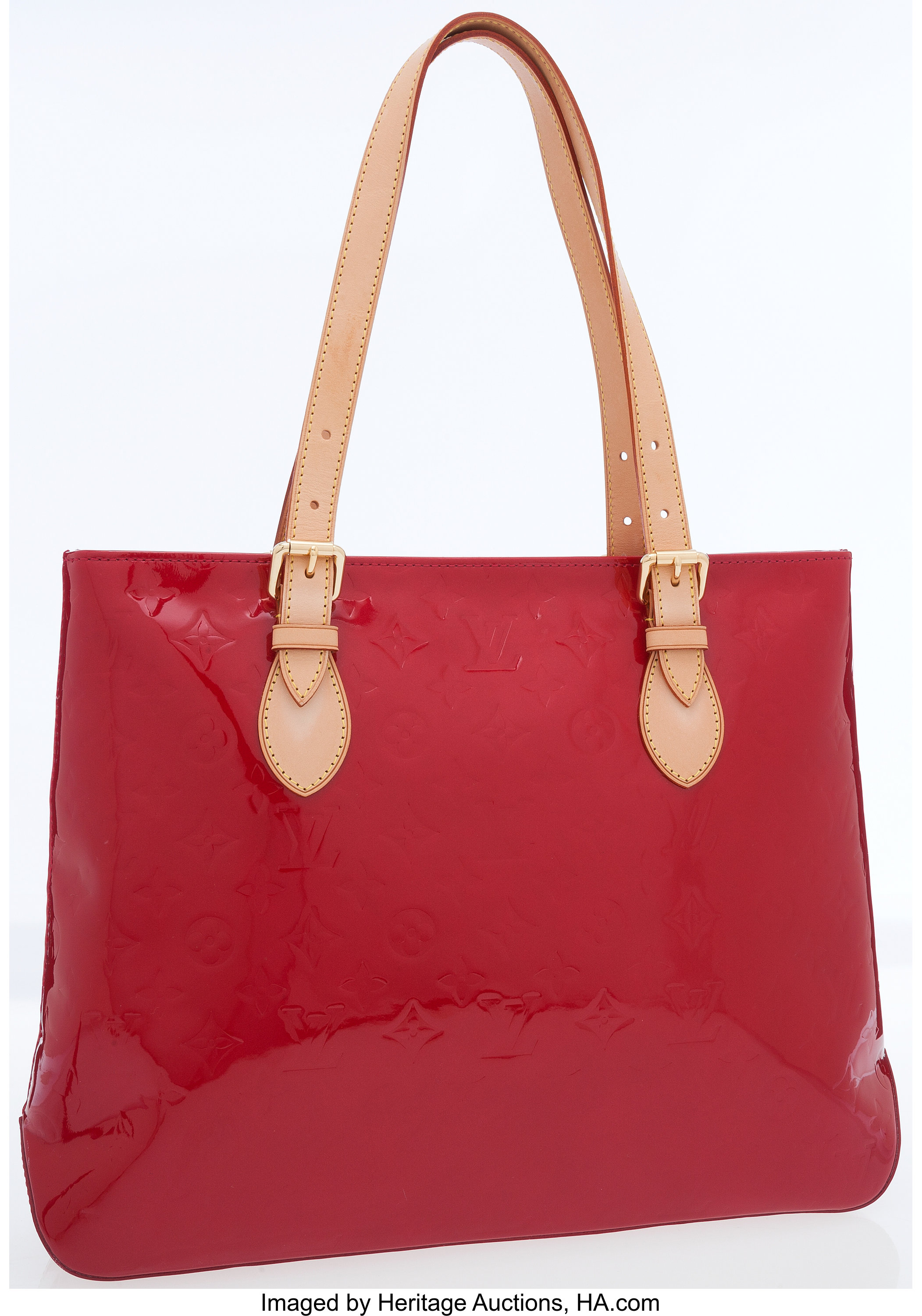 Louis Vuitton Pomme d'Amour Vernis Brentwood Tote Bag .  Luxury, Lot  #75031