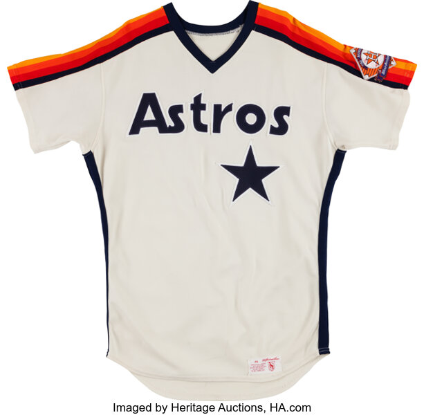 1986 Houston Astros Glenn Davis #27 Game Used Cream Jersey Henderson LOA 46  6