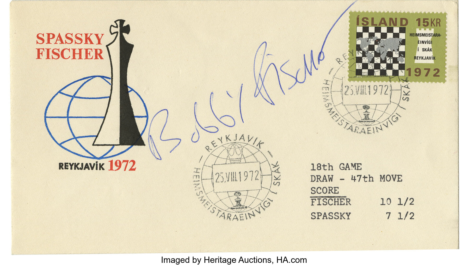 Bobby Fischer Teaches Chess SIGNED by BOBBY FISCHER First 