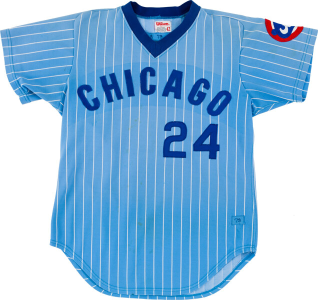 1994-96 Chicago Cubs Game Issued Blue Jersey Alternate 48 DP22154