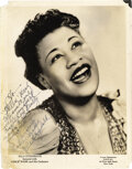 Ella Fitzgerald Signed Photo. A vintage b&w 8