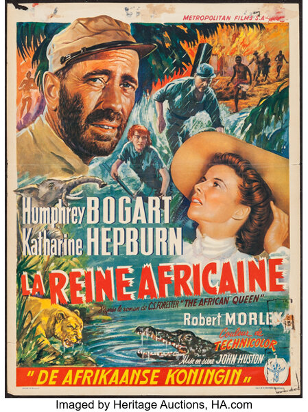 The African Queen Metropolitan Films 1952 Trimmed Belgian 14 Lot Heritage Auctions