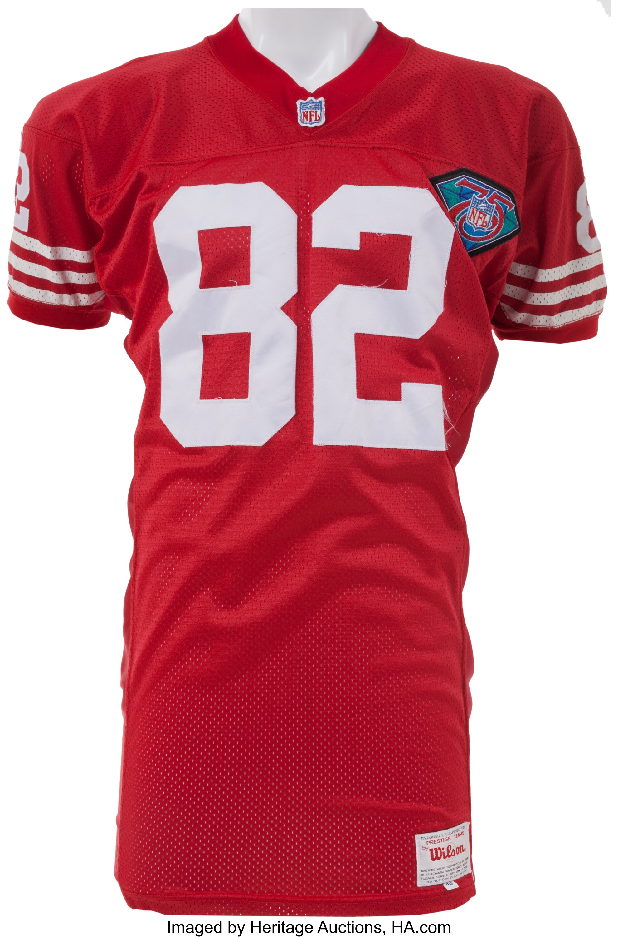 San Francisco 49ers John Taylor Signed Red Jersey - Schwartz Authenticated