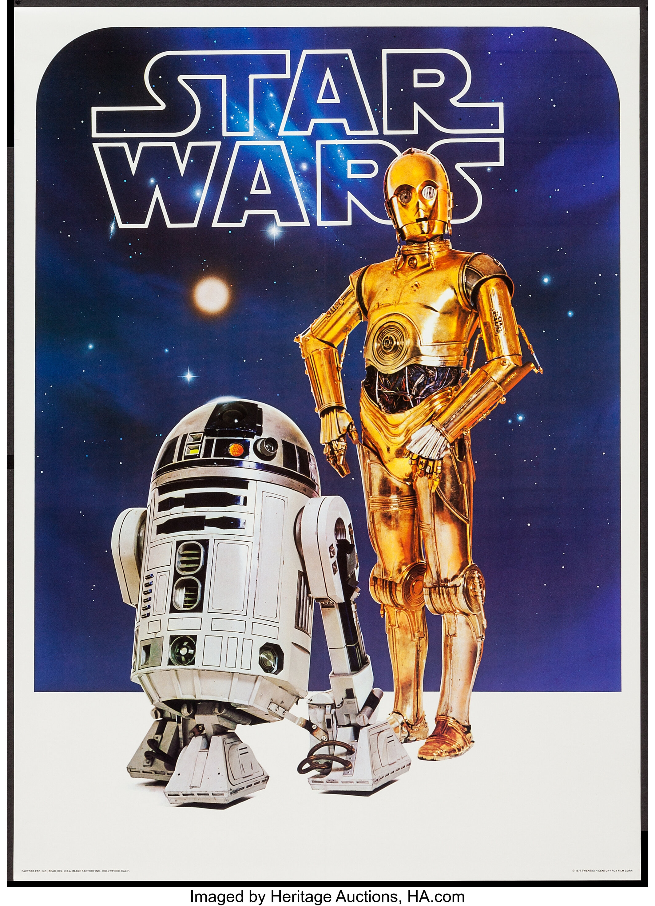 C 3po And R2 D2 From Star Wars Image Factory 1977 Poster 20 X Lot 53411 Heritage Auctions 