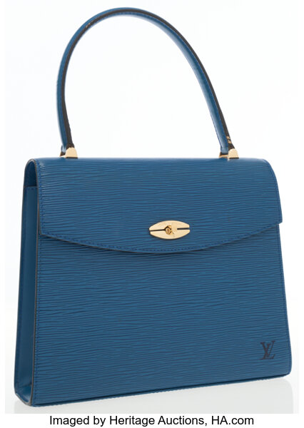 Sold at Auction: Louis Vuitton, Louis Vuitton Blue Epi Leather