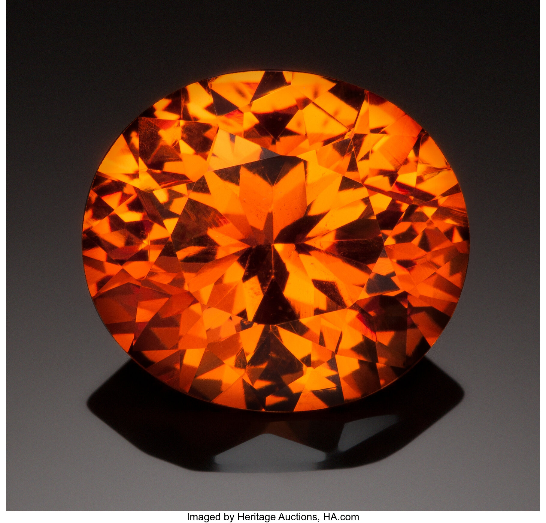 FINE GEMSTONE: SPESSARTINE - 12.6 CT.. Afghanistan . ... Gems | Lot ...